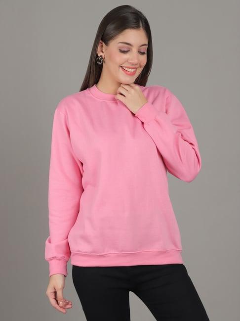 gracit pink slim fit sweatshirt