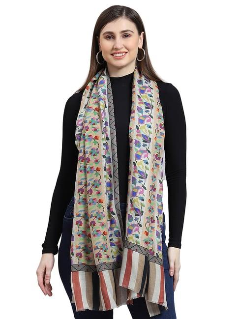 monte carlo multicolor printed shawl