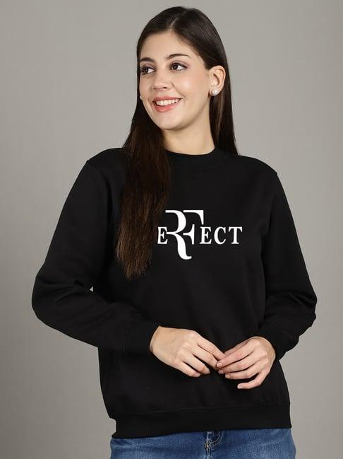 gracit black printed sweatshirt