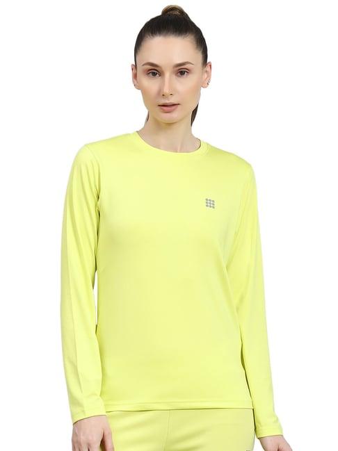 rock.it lime green regular fit sports t-shirt