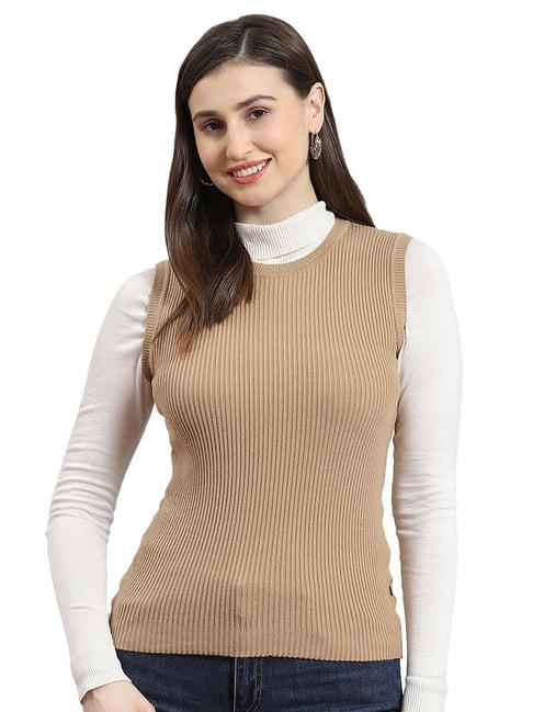 monte carlo beige regular fit sweater