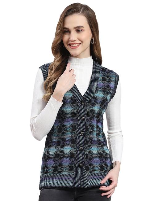 monte carlo multicolor printed cardigan