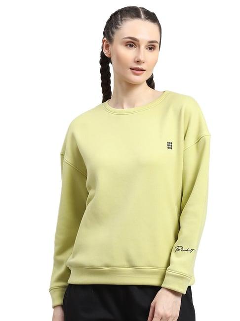 rock.it lime green regular fit sweatshirt