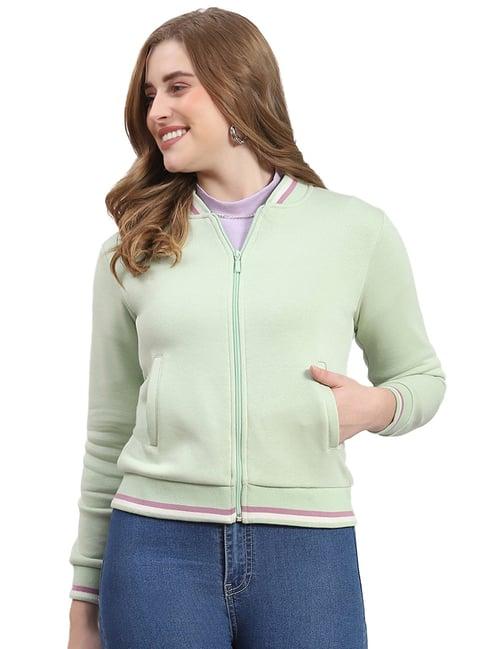 monte carlo sage green regular fit sweatshirt