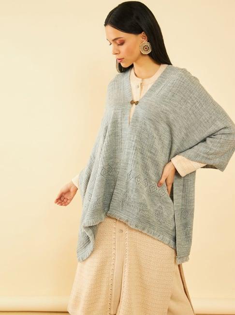 soch grey plain shawl