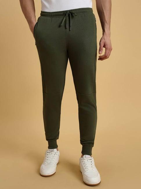 forever 21 green regular fit joggers