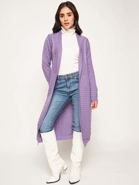 club york purple crochet pattern long shrug