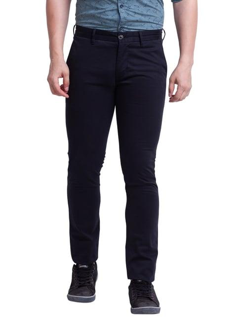 parx black super slim fit trousers