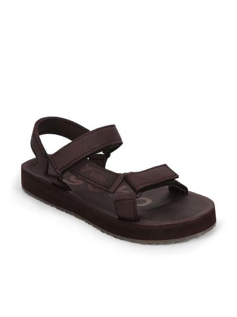 yoho men's brown floater sandals