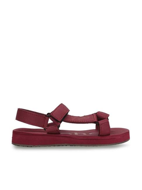 yoho men's maroon floater sandals