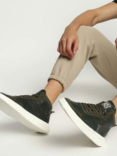 yoho men's olive casual sneakers