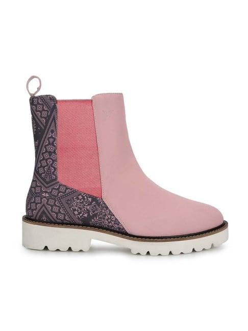 yoho women's baby pink chelsea boots