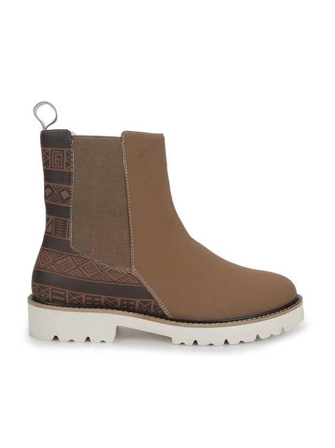 yoho women's brown chelsea boots