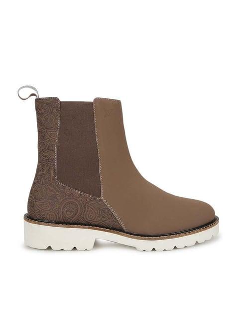 yoho women's brown chelsea boots