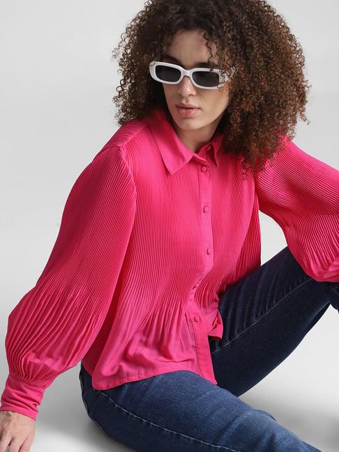 only fuchsia relaxed fit shirt