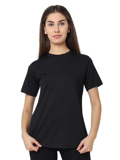 smarty pants black cotton regular fit t-shirt