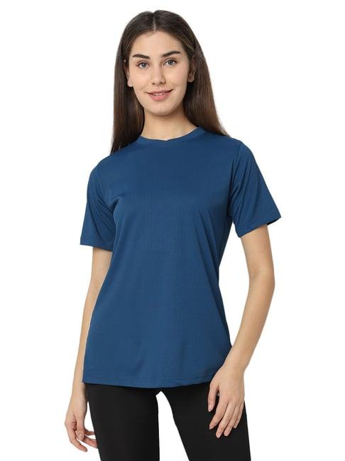 smarty pants blue cotton regular fit t-shirt