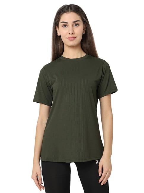 smarty pants olive cotton regular fit t-shirt