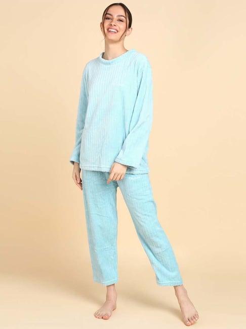 neudis blue regular fit sweatshirt pyjamas set