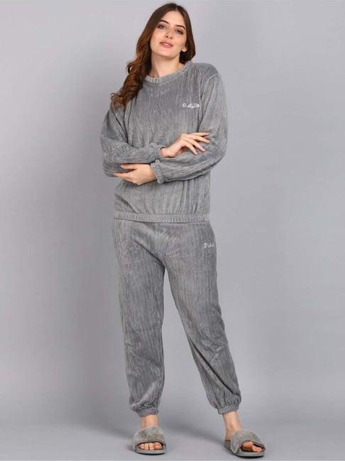 neudis grey regular fit sweatshirt pyjamas set