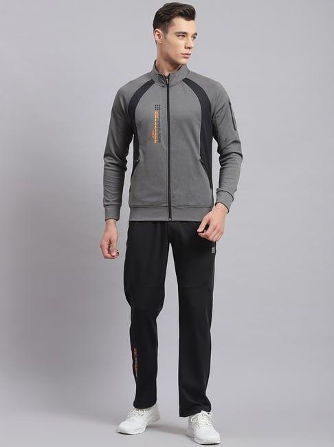 rock.it grey smart fit printed tracksuit