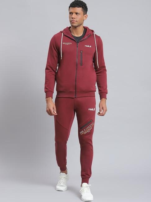 rock.it wine regular fit printed tracksuit