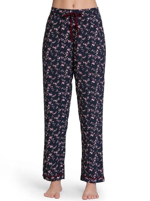 amante navy floral print pyjamas