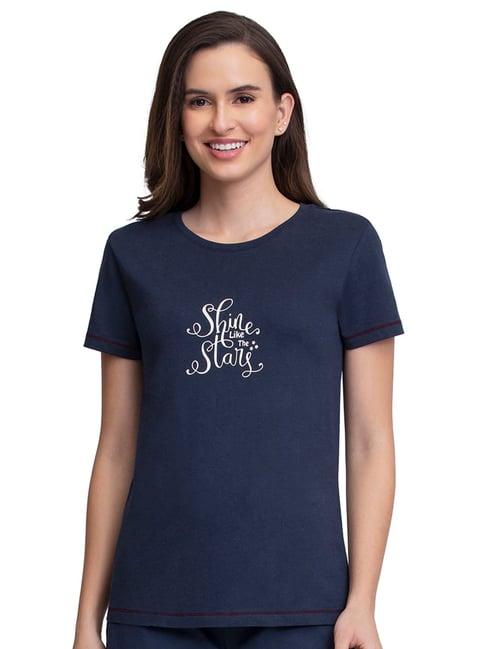 amante navy printed t-shirt