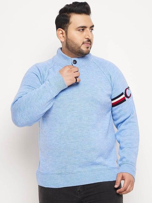 club york blue regular fit sweater