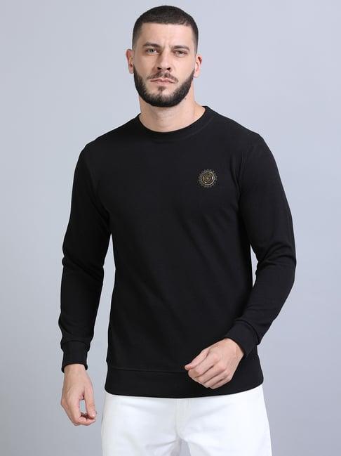 bushirt black regular fit sweatshirt