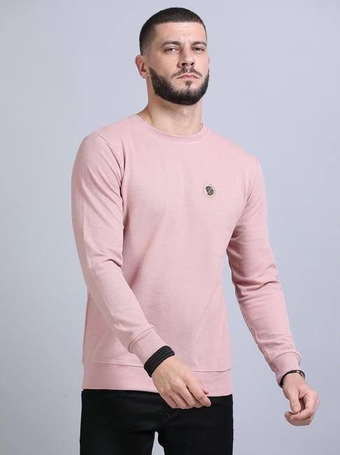 bushirt pastel peach regular fit sweatshirt