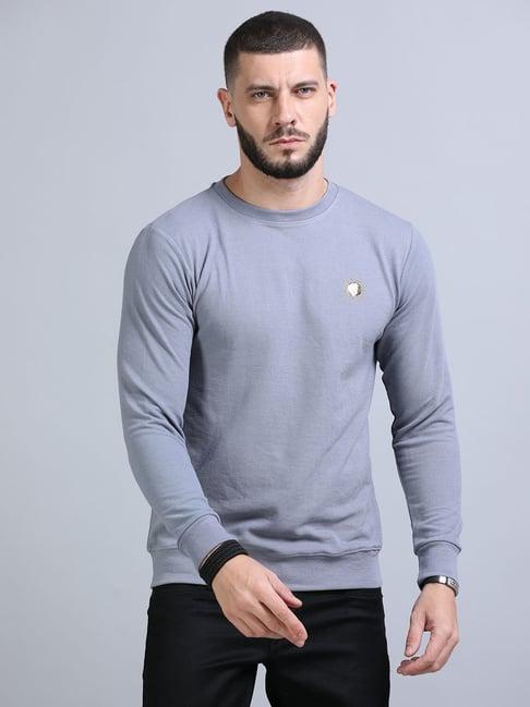 bushirt stardust blue regular fit sweatshirt