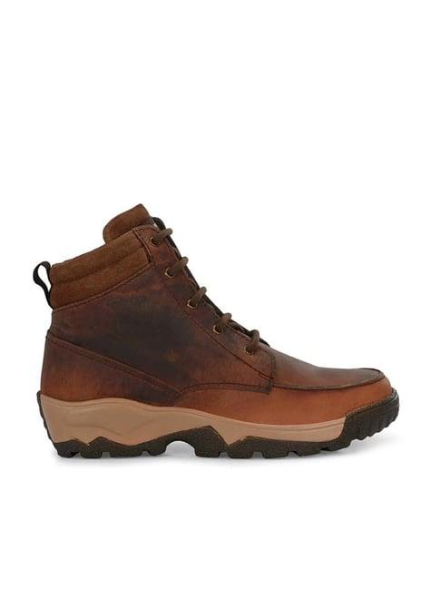 carlo romano men's brown derby boots