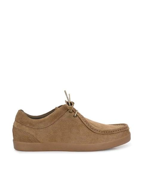 carlo romano men's beige derby shoes