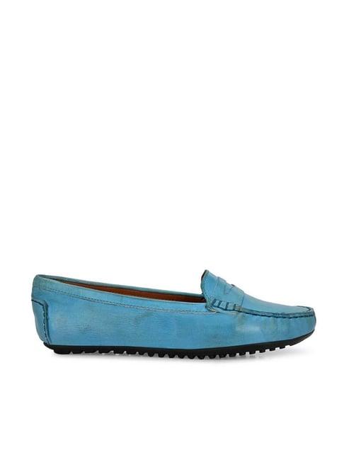 carlo romano women's sky blue casual loafers