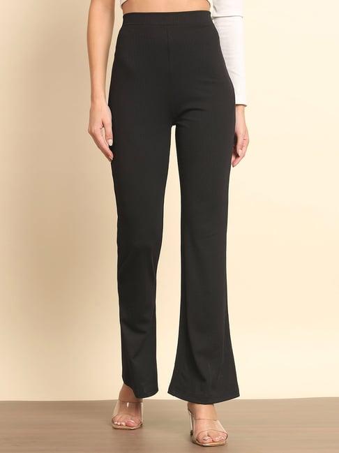 trend arrest black slim fit high rise pants