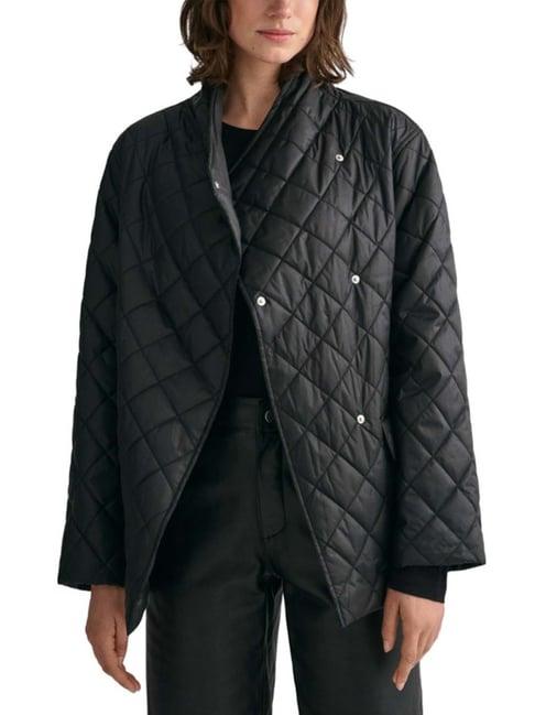 gant black chequered jacket