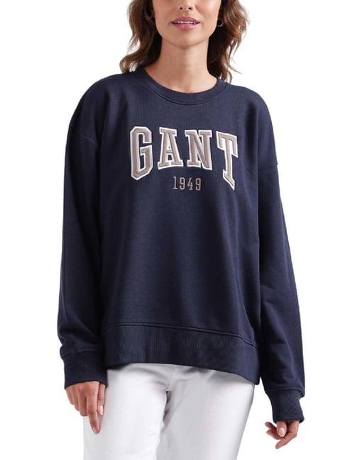 gant navy printed sweatshirt