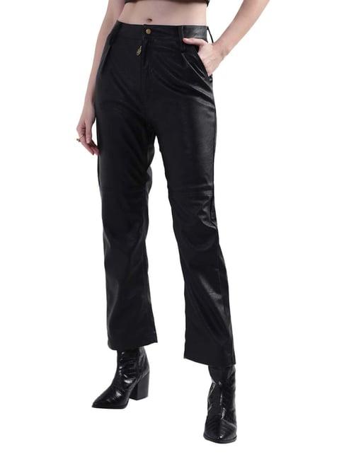 kendall + kylie black mid rise pants