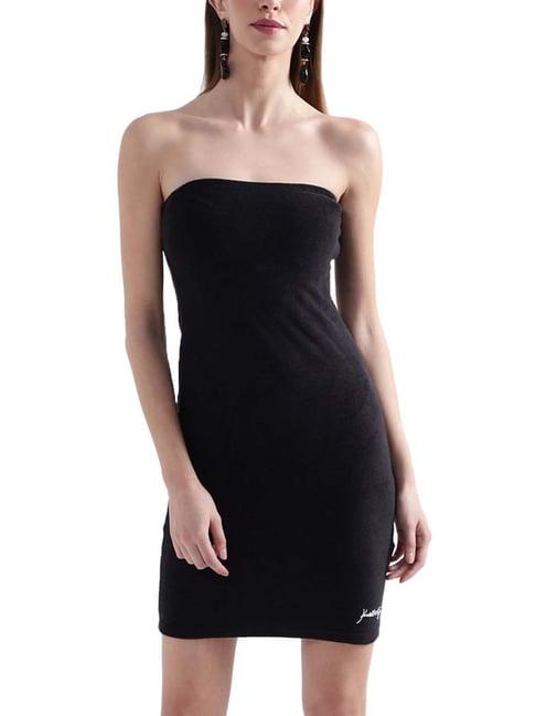 kendall + kylie black bodycon dress