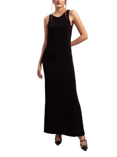 kendall + kylie black maxi dress