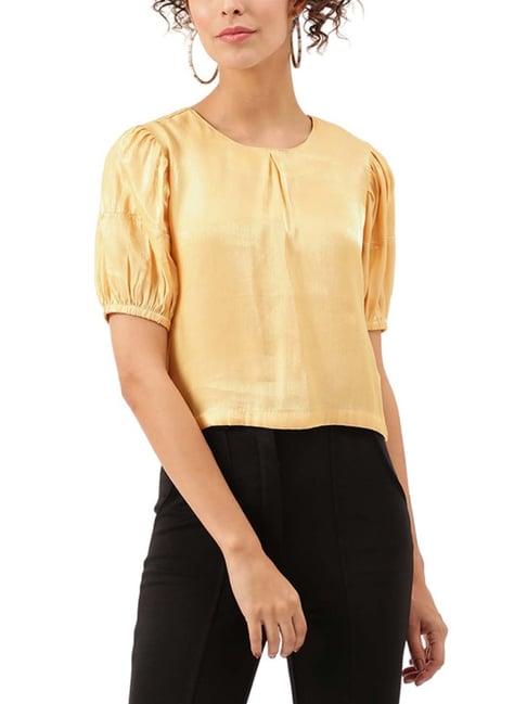 centrestage golden regular fit top