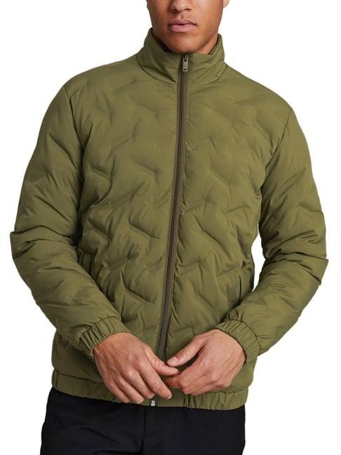 matinique green regular fit quilted quilted jacket