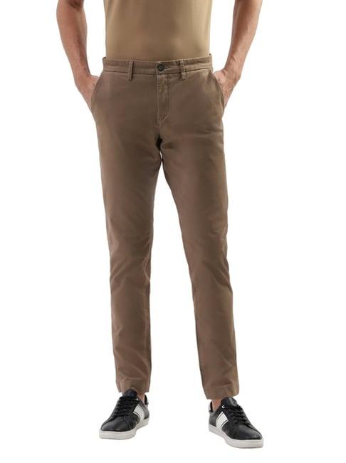 bruun & stengade brown slim fit chinos