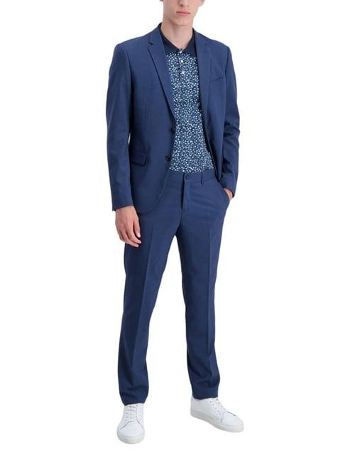 lindbergh blue slim fit two piece suit