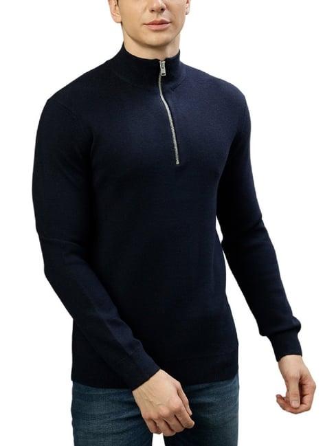 lindbergh blue regular fit sweaters