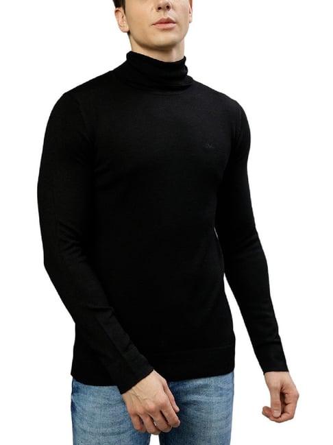 lindbergh black slim fit sweaters