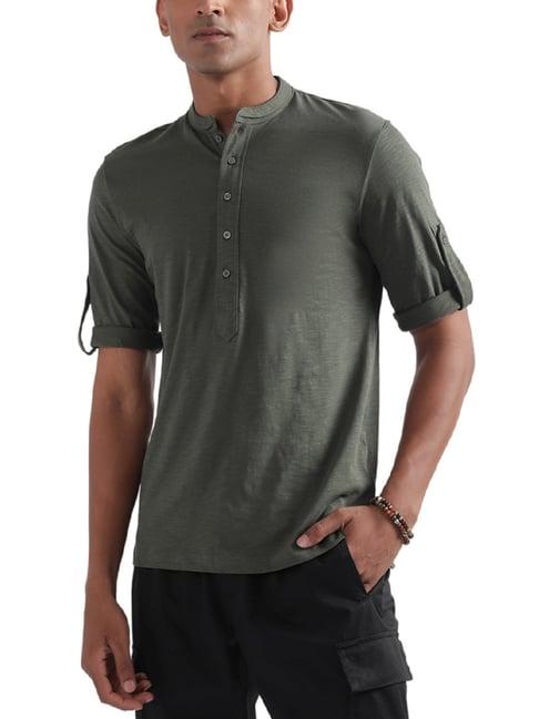 antony morato olive cotton regular fit t-shirt