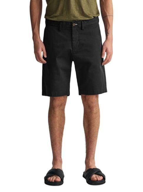 gant black slim fit shorts