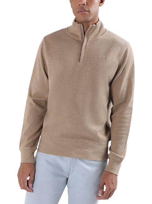 gant khaki regular fit sweatshirt